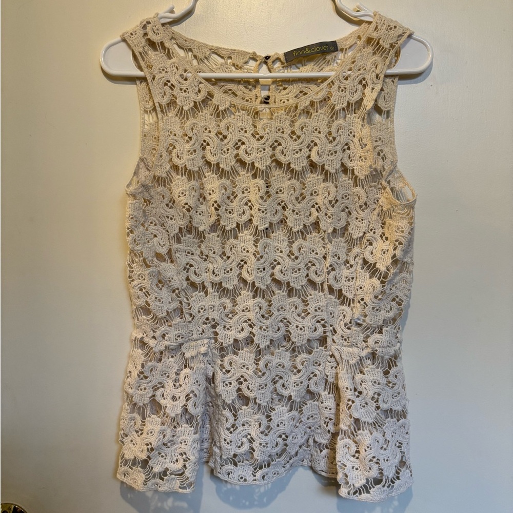 Cream colored tank top